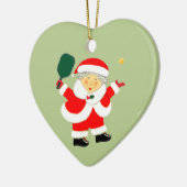 Pickleball Kerstmis Keramisch Ornament (Links)