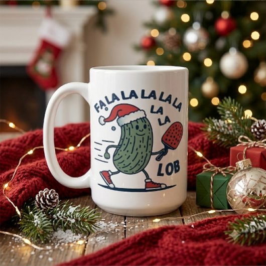 Pickleball Kerstmis Koffiemok