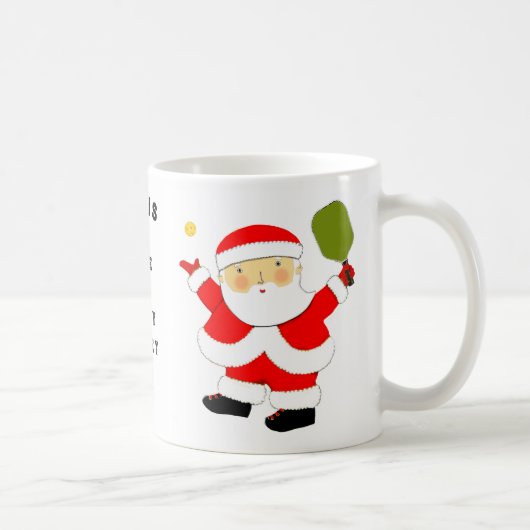Pickleball Kerstmis Koffiemok (Rechts)