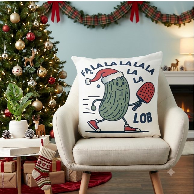 Pickleball Kerstmis Kussen (Creator heeft geüpload)