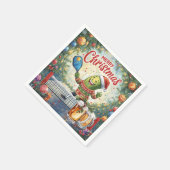 Pickleball Kerstmis met bier voor kerstfeest Servet (Hoek)