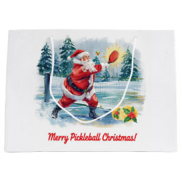Pickleball Kerstmis met Kerstman op Match Groot Cadeauzakje