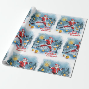 Pickleball Kerstmis met Sinterklaas thema Match Cadeaupapier