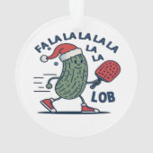 Pickleball Kerstmis Ornament (achterkant)