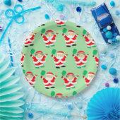 Pickleball Kerstmis Papieren Bordje (Feest)