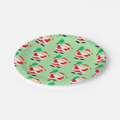 Pickleball Kerstmis Papieren Bordje (Gekanteld)