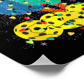 Pickleball Kerstmis Santa Pickleball X Mas Lights Poster (Hoek)