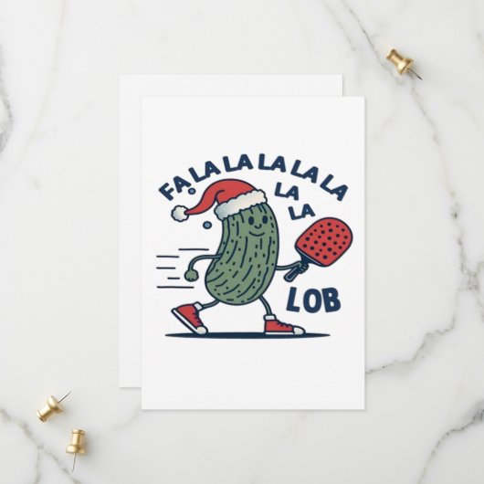 Pickleball Kerstmis Save The Date (Voorkant / Achterkant in situ)
