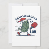 Pickleball Kerstmis Save The Date (Achterkant)