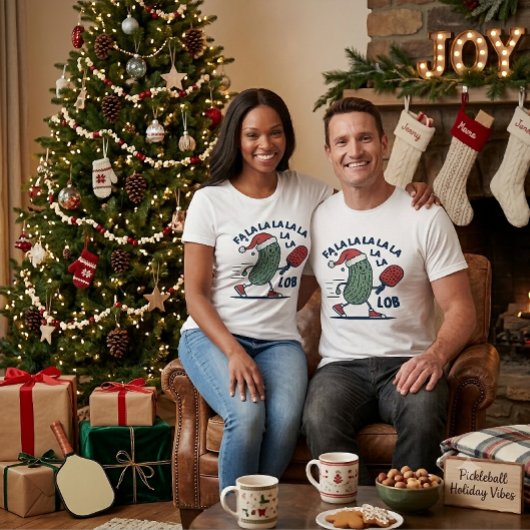 Pickleball Kerstmis T-shirt