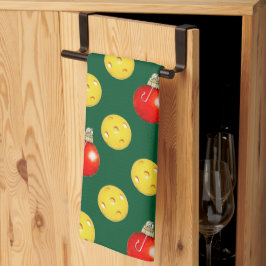 Pickleball Kerstmis Theedoek