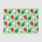 Pickleball Kerstmis Tissuepapier (Voorkant)