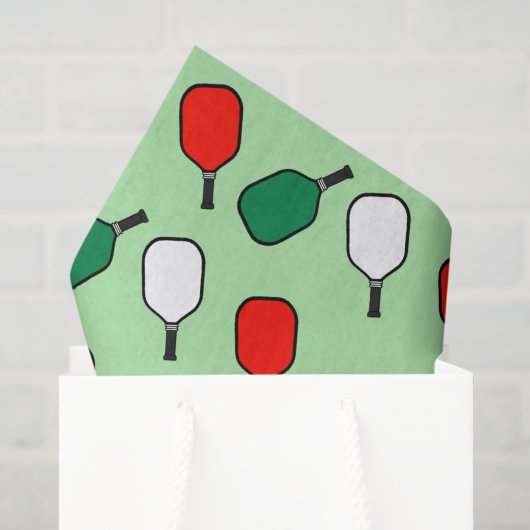 Pickleball Kerstmis Tissuepapier (Cadeauzakje)