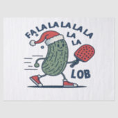 Pickleball Kerstmis Tissuepapier (Voorkant)
