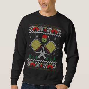 Pickleball Kerstmis Ugly Sweater