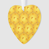 Pickleball-kerstornament Heart Ornament (voorkant)
