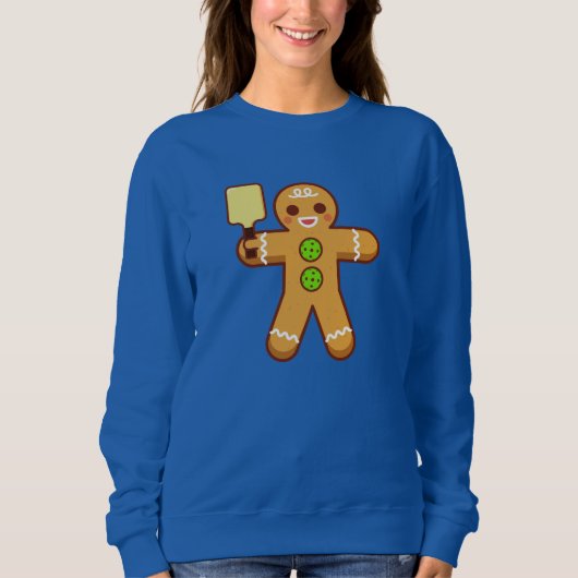 Pickleball-kerstshirt - Gingerbreadman Trui (Voorkant)