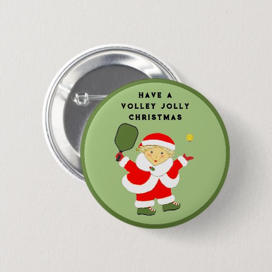 Pickleball Kerststokvuller Ronde Button 5,7 Cm (Voorkant /achterkant)