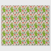 Pickleball kerstthema cadeaupapier (Vlak)