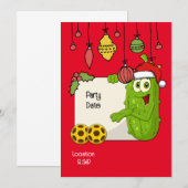 Pickleball kerstthema kaart (Voorkant / Achterkant)