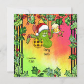 Pickleball kerstthema kaart (Voorkant)