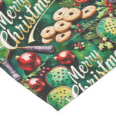 Pickleball-kerstthema Korte Tafelloper (Hoek)