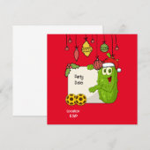 Pickleball kerstthema save the date (Voorkant / Achterkant)