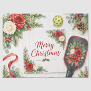 Pickleball Kerstthema Tissuepapier