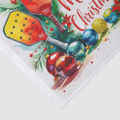 Pickleball kerstthema tissuepapier (Detail)