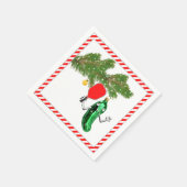 Pickleball Kerstvakantie Feest Servet (Hoek)
