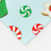 Pickleball Kerstvakantie Fleece Deken (Hoek)