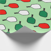 Pickleball Kerstvakantie inpakpapier (Hoek)