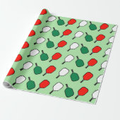 Pickleball Kerstvakantie inpakpapier (Uitgerold)