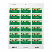 Pickleball Kerstvakantie Label (Full Sheet)