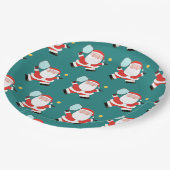 Pickleball kerstvakantie papieren bord (Gekanteld)