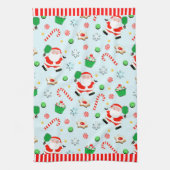Pickleball Kerstvakantie Theedoek (Verticaal)