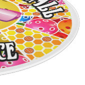 Pickleball Keuken My Happy Place Grappig Schattige Snijplank (Hoek)