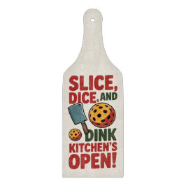Pickleball Keuken’s Open Grappige Paddle Snijplank