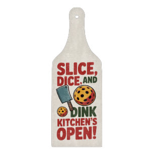 Pickleball Keuken’s Open Grappige Paddle Snijplank