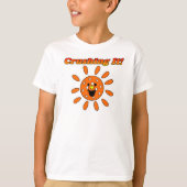 Pickleball-Kind, Crushing it - Oranje zonneschijn T-shirt (Voorkant)