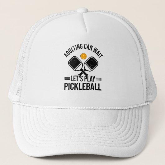 Pickleball Kinder Pickleball Player Hobby Parents Trucker Pet (Voorkant)