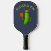 Pickleball King Funny Pickle & Crown Sjabloon Paddle (Voorkant)
