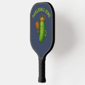Pickleball King Funny Pickle & Crown Sjabloon Paddle (Links)