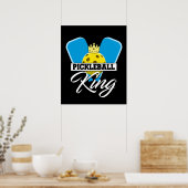 Pickleball King - Funny Pickleball Champion Poster (Keuken)