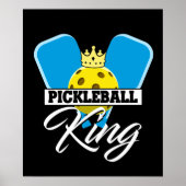 Pickleball King - Funny Pickleball Champion Poster (Voorkant)