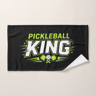 Pickleball King Funny Pickleball Paddle Handdoek