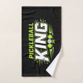 Pickleball King Funny Pickleball Paddle Handdoek (Handdoek)
