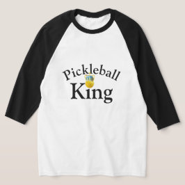 Pickleball King, Gele Pickleball die een kroon dra T-shirt
