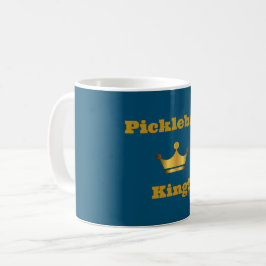 Pickleball King koffie mok - blauw & goud