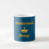 Pickleball King koffie mok - blauw & goud (Center)